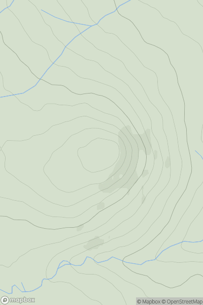 Thumbnail image for Dod Hill [Northumberland] showing contour plot for surrounding peak